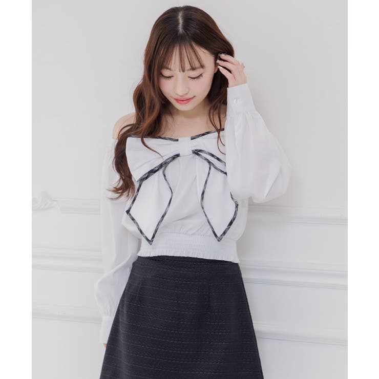 パイピングリボンチェックBL | RETRO GIRL | 詳細画像17 