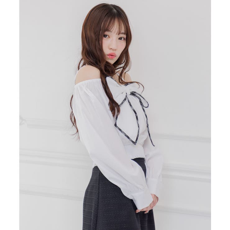 パイピングリボンチェックBL | RETRO GIRL | 詳細画像18 