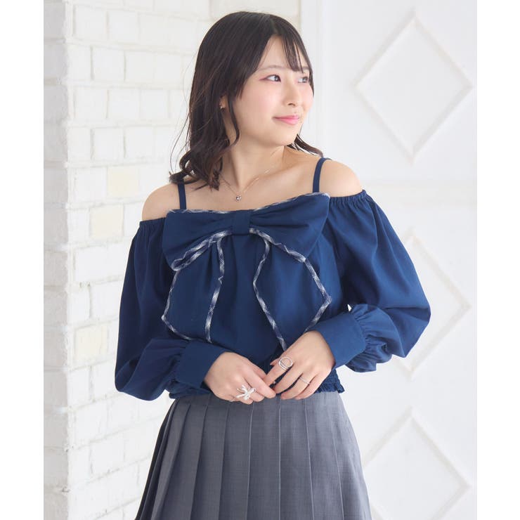 パイピングリボンチェックBL | RETRO GIRL | 詳細画像24 