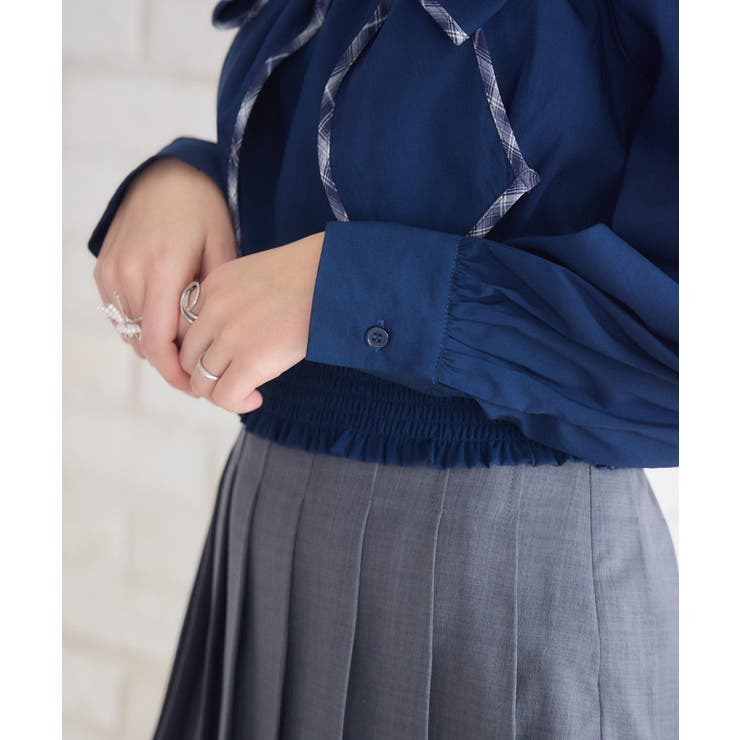 パイピングリボンチェックBL | RETRO GIRL | 詳細画像30 