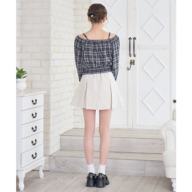 パイピングリボンチェックBL | RETRO GIRL | 詳細画像5 