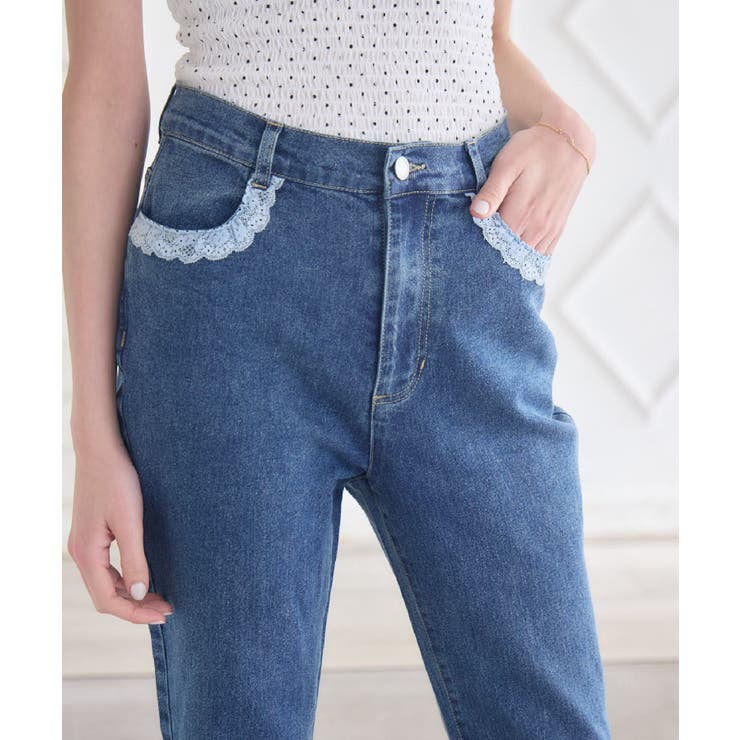 ポケットレースデニムPT | RETRO GIRL | 詳細画像10 