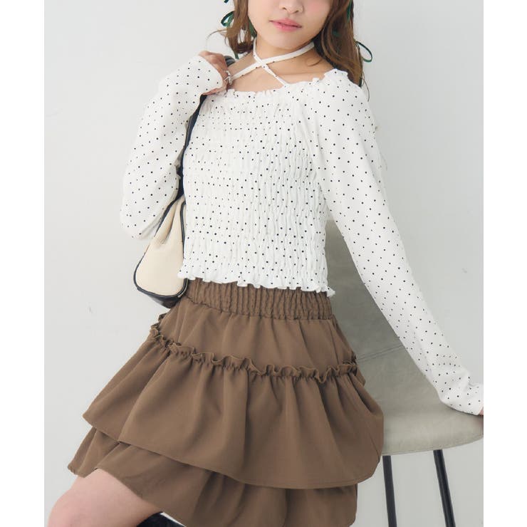 P/WHT | シャーリングインナーCT | RETRO GIRL