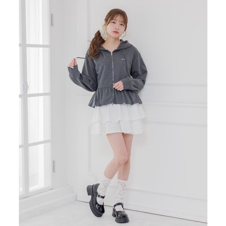 ペプラムバルーンパーカー | RETRO GIRL | 詳細画像3 