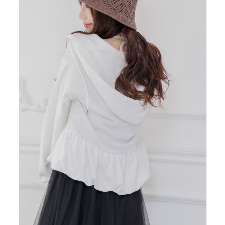WHT2 | ペプラムバルーンパーカー | RETRO GIRL