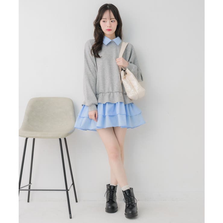 レイヤード風フリルOP | RETRO GIRL | 詳細画像14 