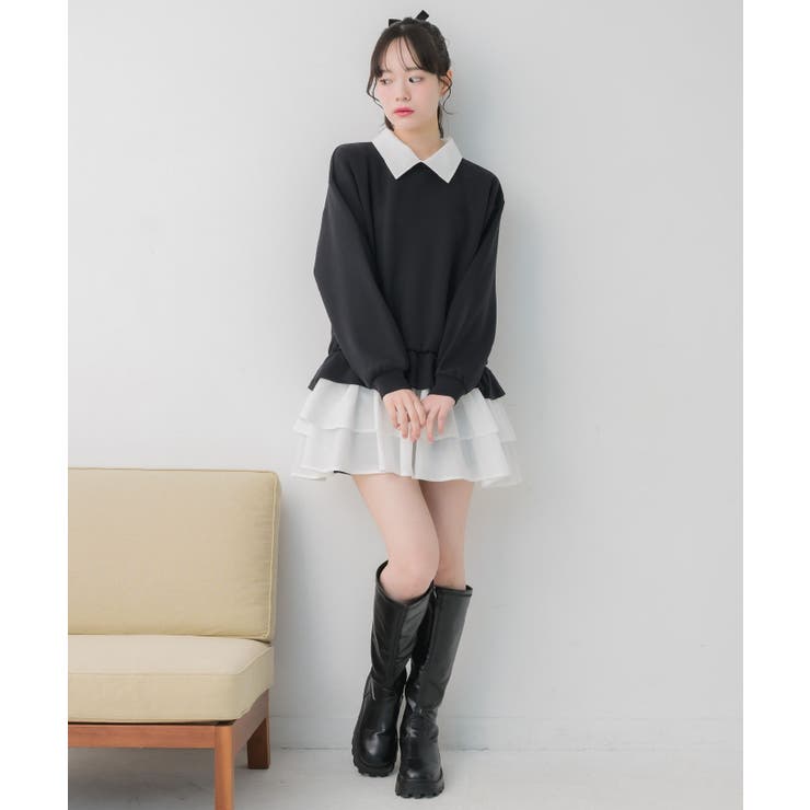 レイヤード風フリルOP | RETRO GIRL | 詳細画像5 