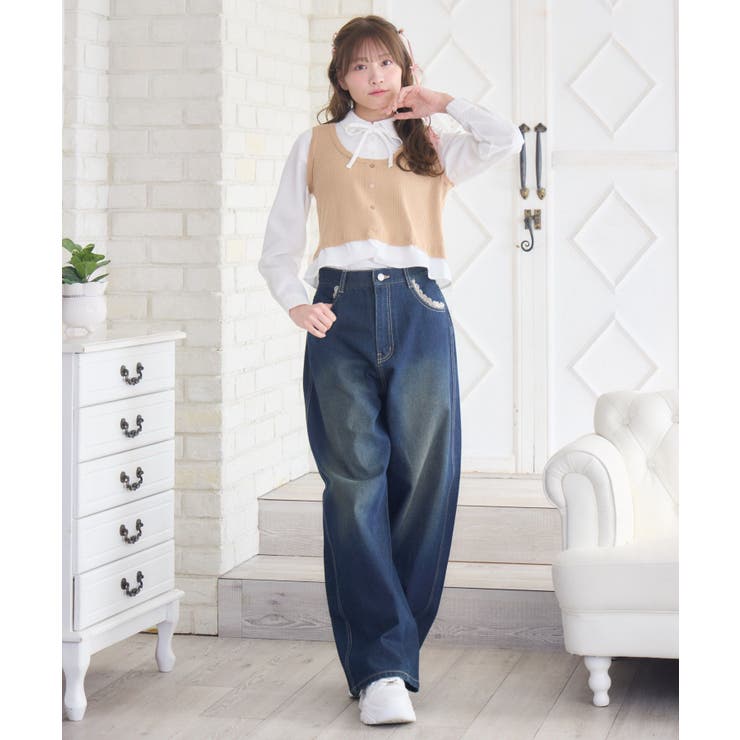 リボンタイ付ドッキングSH | RETRO GIRL | 詳細画像17 