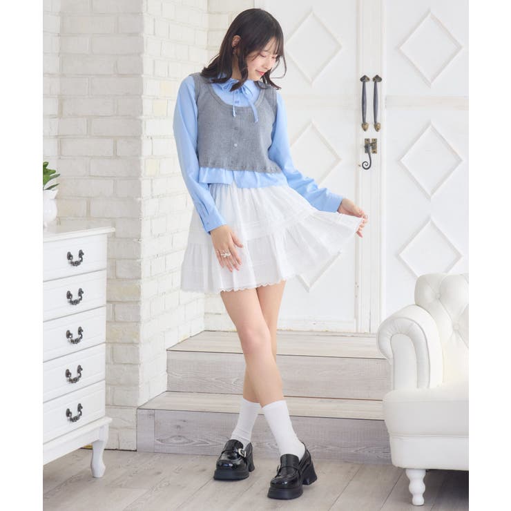 リボンタイ付ドッキングSH | RETRO GIRL | 詳細画像2 