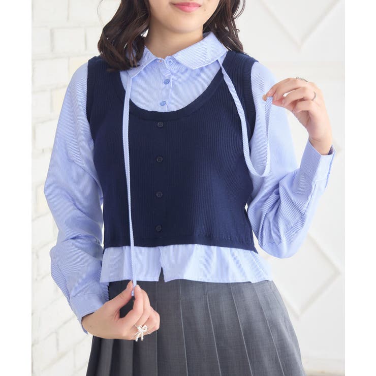 リボンタイ付ドッキングSH | RETRO GIRL | 詳細画像31 