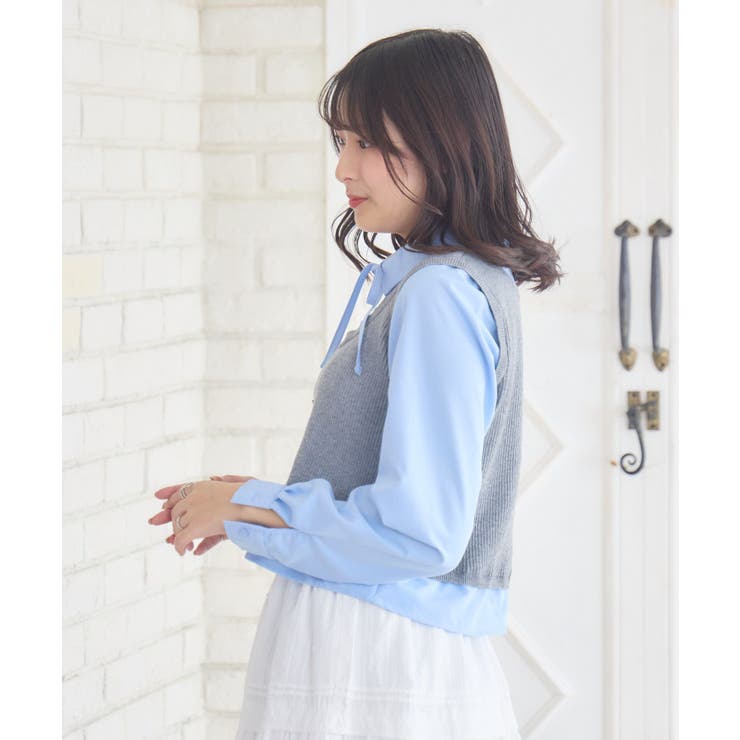 リボンタイ付ドッキングSH | RETRO GIRL | 詳細画像6 