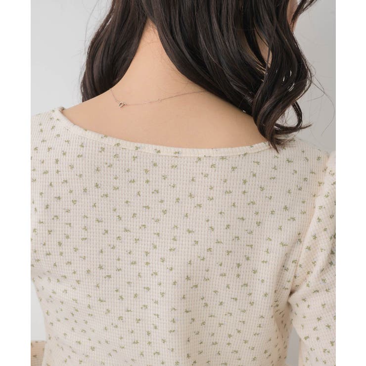 小花柄ワッフルロンTEE | RETRO GIRL | 詳細画像36 