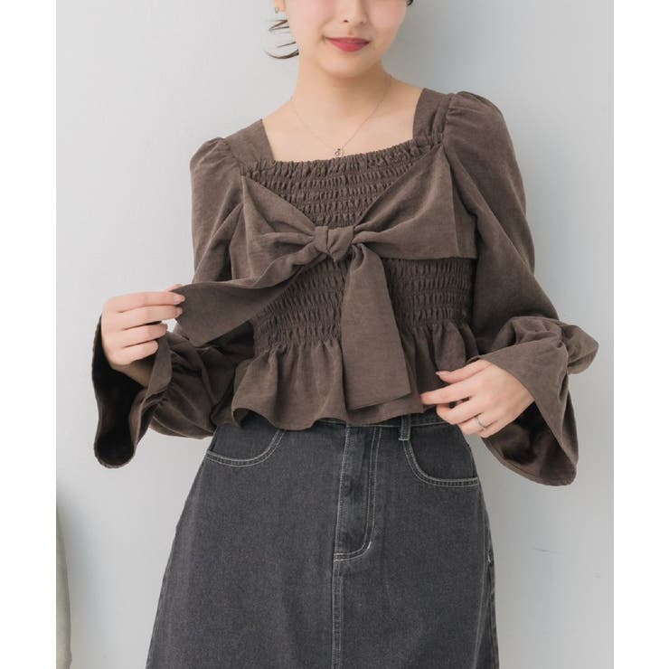 BRN0 | フロントリボンシャーリングBL | RETRO GIRL