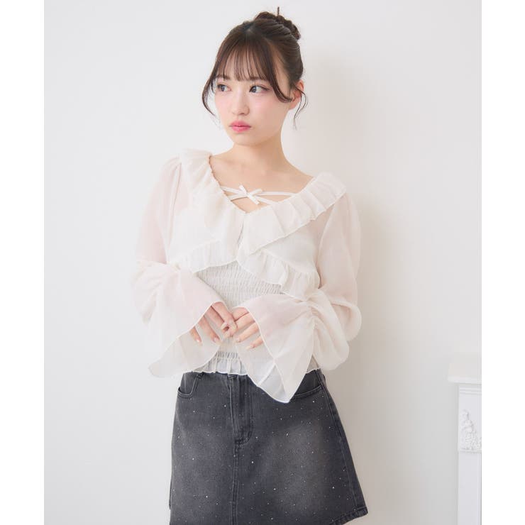 フリルボレロ＆キャミSET | RETRO GIRL | 詳細画像25 