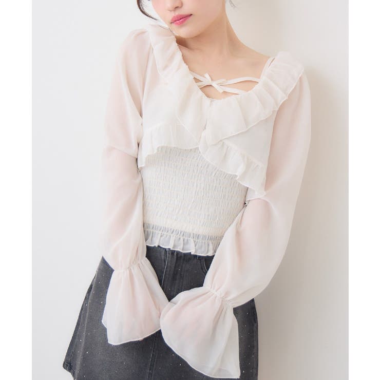 WHT4 | フリルボレロ＆キャミSET | RETRO GIRL