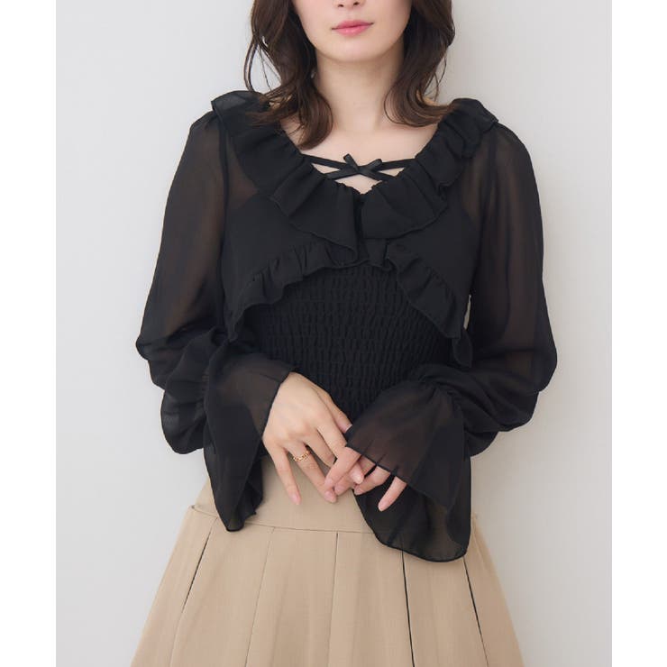 BLK1 | フリルボレロ＆キャミSET | RETRO GIRL