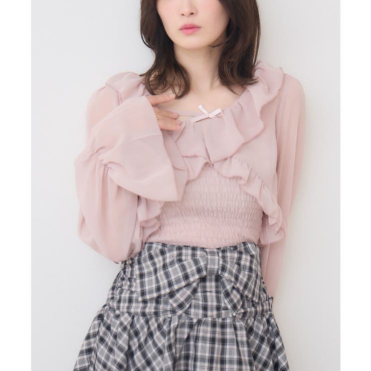 PNK0 | フリルボレロ＆キャミSET | RETRO GIRL