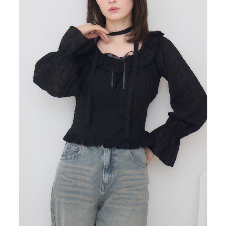 BLK1 | 2wayレースブラウス | RETRO GIRL