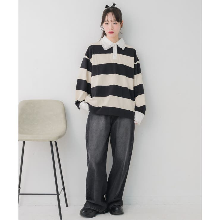 レース付きラガーSH | RETRO GIRL | 詳細画像11 