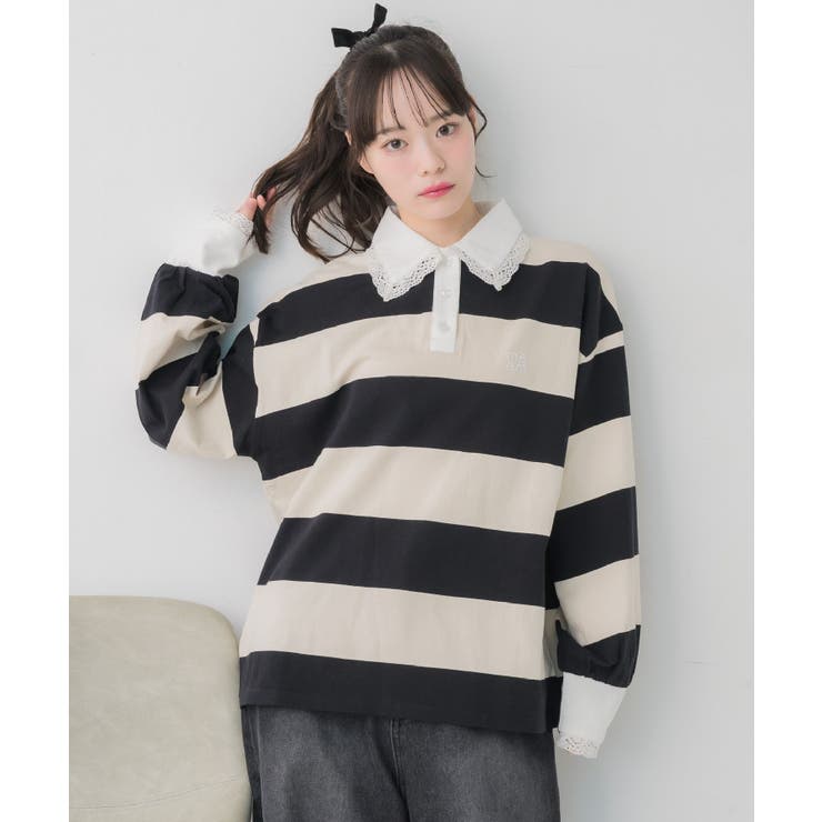 レース付きラガーSH | RETRO GIRL | 詳細画像15 