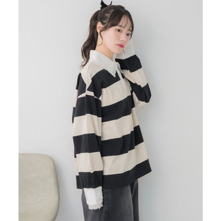 レース付きラガーSH | RETRO GIRL | 詳細画像17 