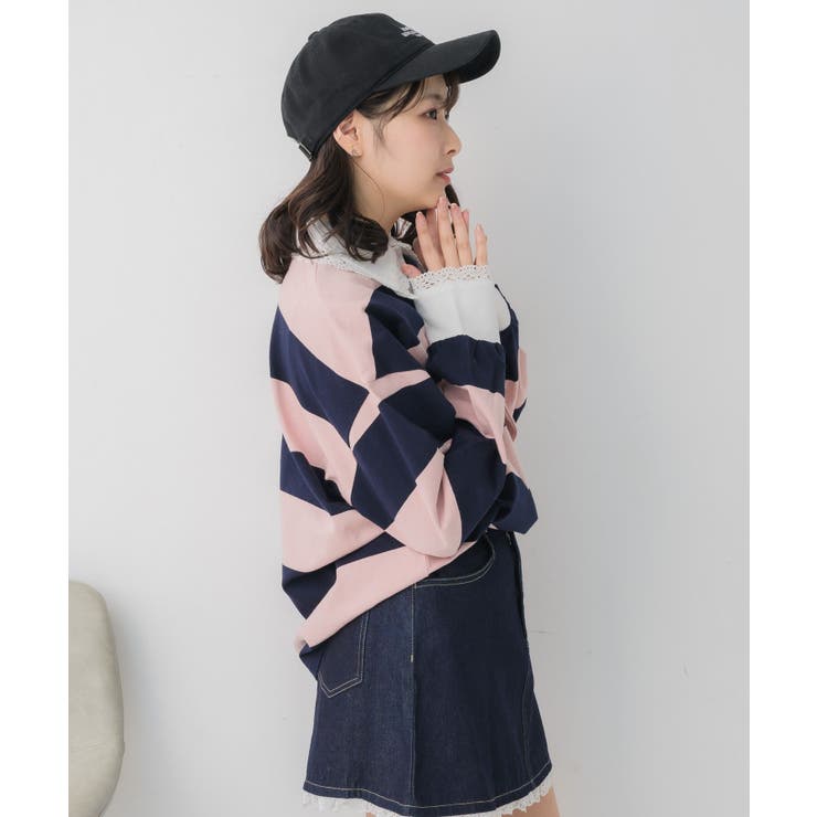 レース付きラガーSH | RETRO GIRL | 詳細画像21 