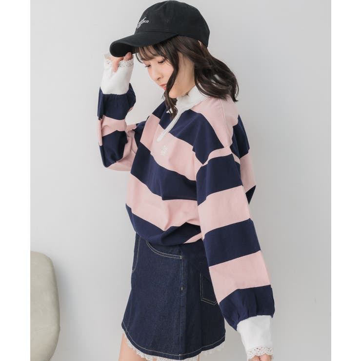 レース付きラガーSH | RETRO GIRL | 詳細画像22 