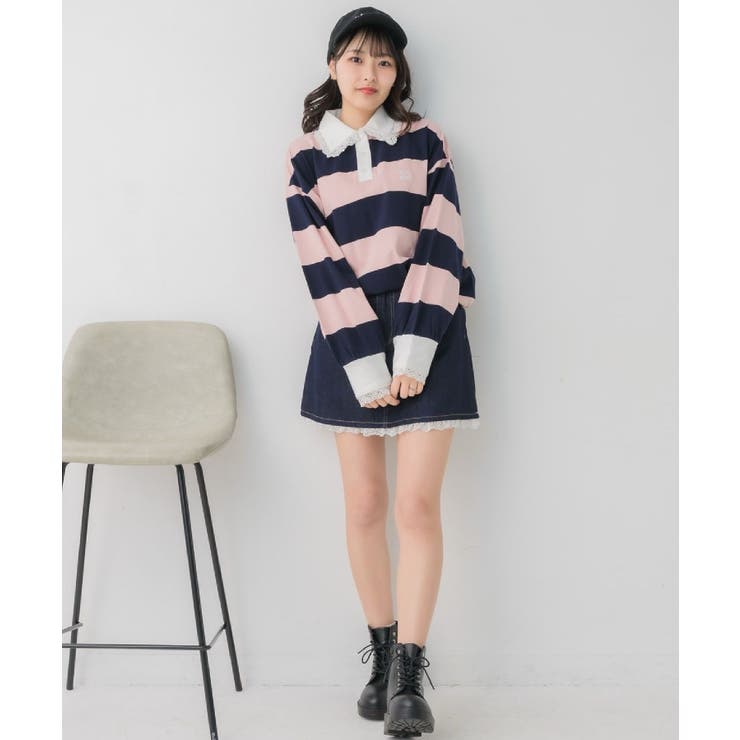 レース付きラガーSH | RETRO GIRL | 詳細画像24 