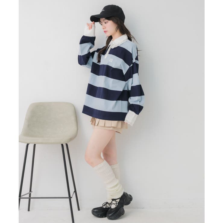 レース付きラガーSH | RETRO GIRL | 詳細画像6 