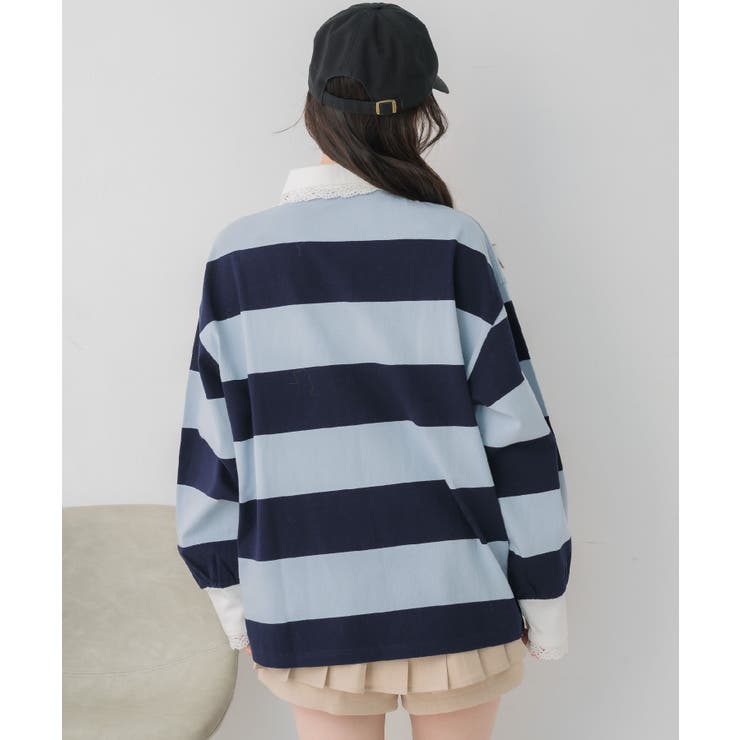 レース付きラガーSH | RETRO GIRL | 詳細画像9 