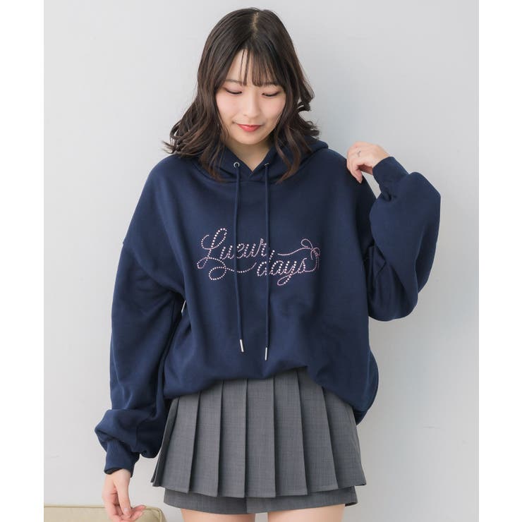 ビジューロゴBIGフーディー | RETRO GIRL | 詳細画像24 