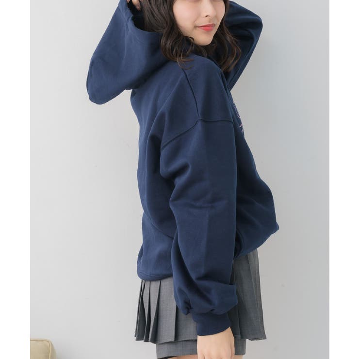 BLU2 | ビジューロゴBIGフーディー | RETRO GIRL