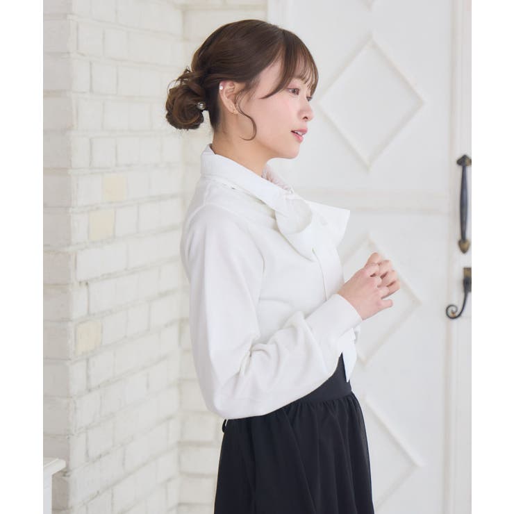 ボウタイ付レイヤード風NTPO | RETRO GIRL | 詳細画像15 