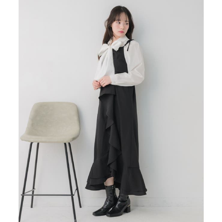 ラッフルロングキャミOP | RETRO GIRL | 詳細画像5 