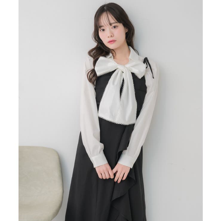 ラッフルロングキャミOP | RETRO GIRL | 詳細画像6 