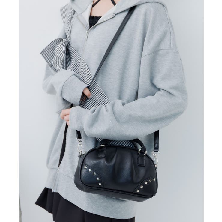 BLK1 | ハートスタッズミニバッグ | RETRO GIRL