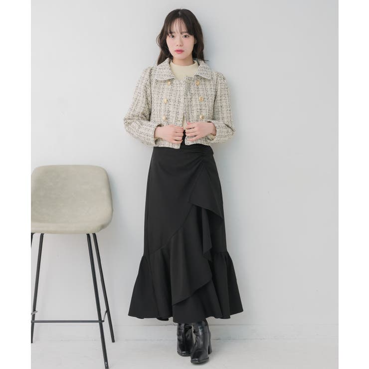 レース付ツイードコート | RETRO GIRL | 詳細画像10 