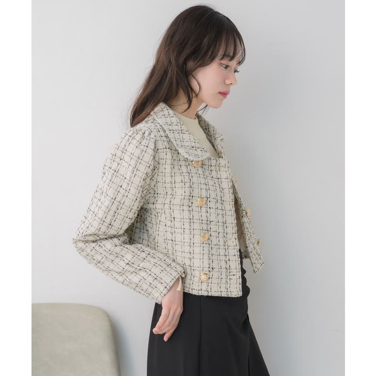 レース付ツイードコート | RETRO GIRL | 詳細画像15 