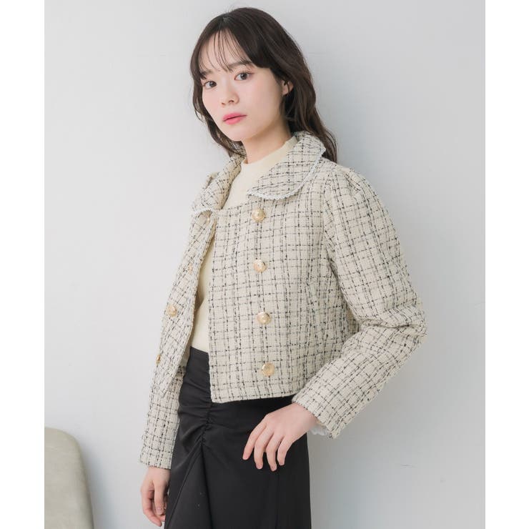 レース付ツイードコート | RETRO GIRL | 詳細画像17 