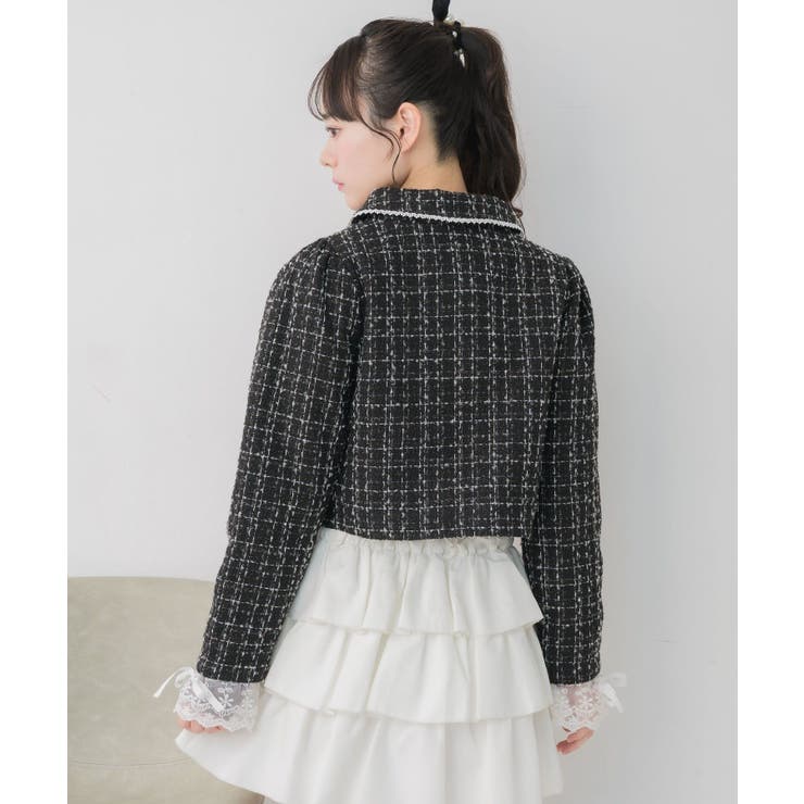 レース付ツイードコート | RETRO GIRL | 詳細画像8 