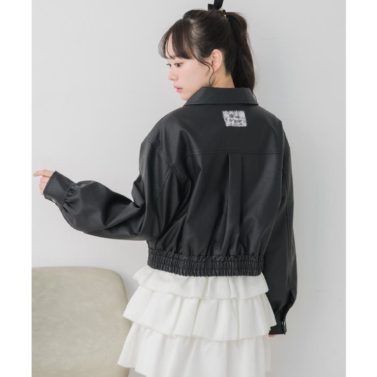 レースパッチ付FレザーBZ | RETRO GIRL | 詳細画像10 