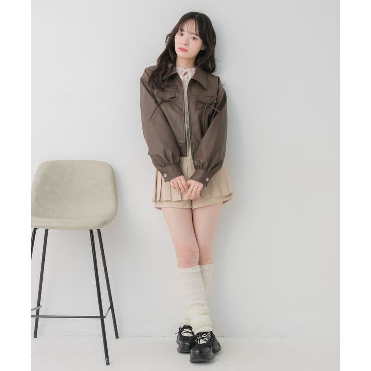 レースパッチ付FレザーBZ | RETRO GIRL | 詳細画像12 