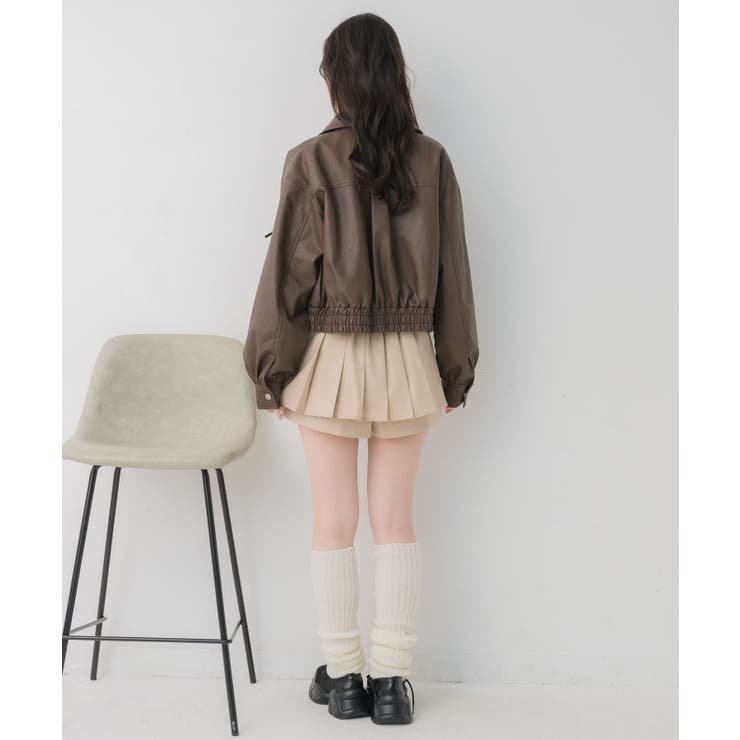 レースパッチ付FレザーBZ | RETRO GIRL | 詳細画像14 