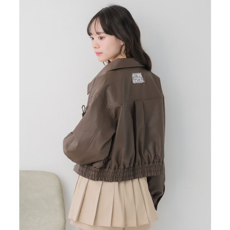 レースパッチ付FレザーBZ | RETRO GIRL | 詳細画像19 