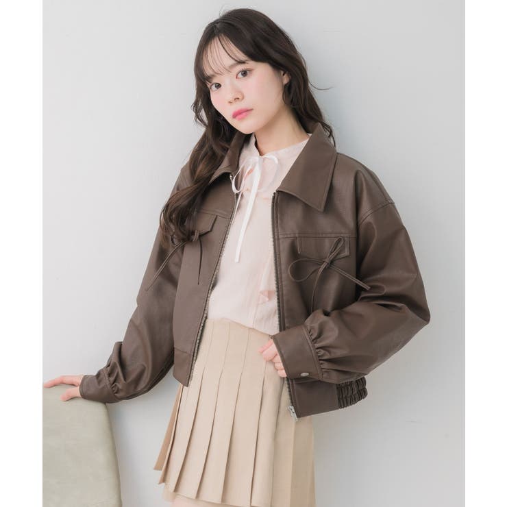 レースパッチ付FレザーBZ | RETRO GIRL | 詳細画像21 