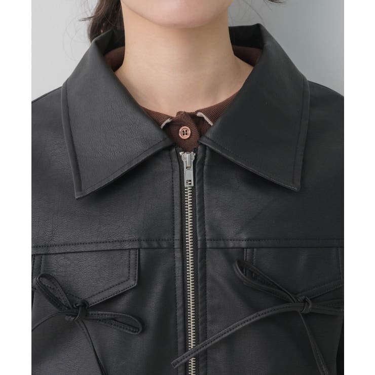 レースパッチ付FレザーBZ | RETRO GIRL | 詳細画像22 