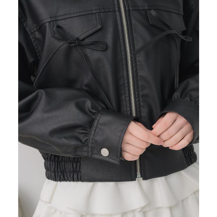 レースパッチ付FレザーBZ | RETRO GIRL | 詳細画像26 