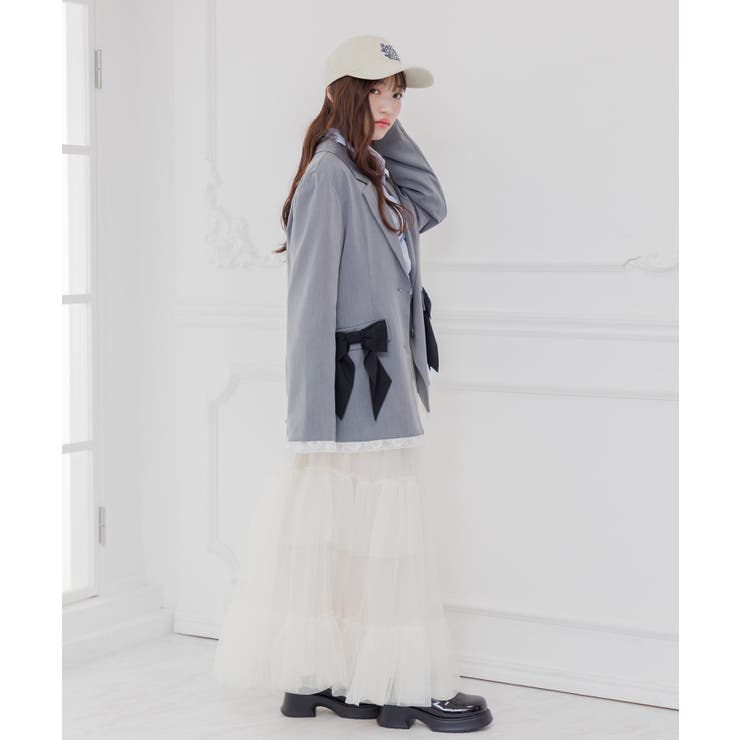 【セットアップ対応】リボンポケットテーラードJK | RETRO GIRL | 詳細画像14 