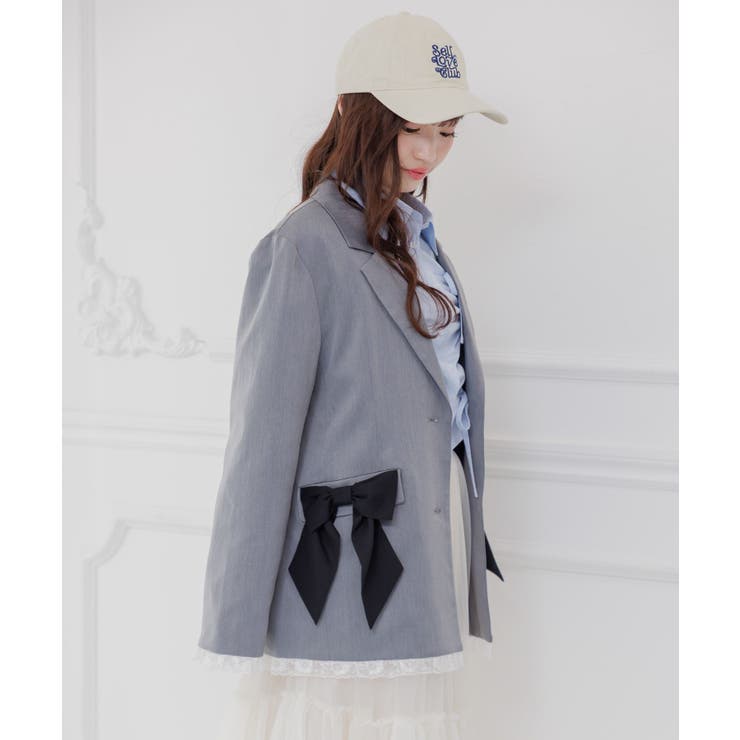 【セットアップ対応】リボンポケットテーラードJK | RETRO GIRL | 詳細画像18 