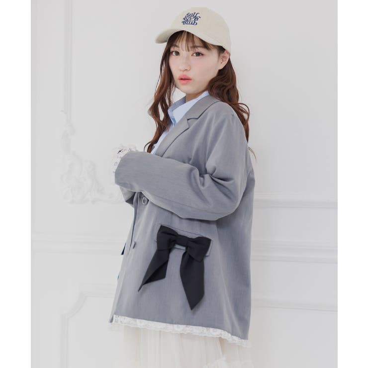 【セットアップ対応】リボンポケットテーラードJK | RETRO GIRL | 詳細画像20 